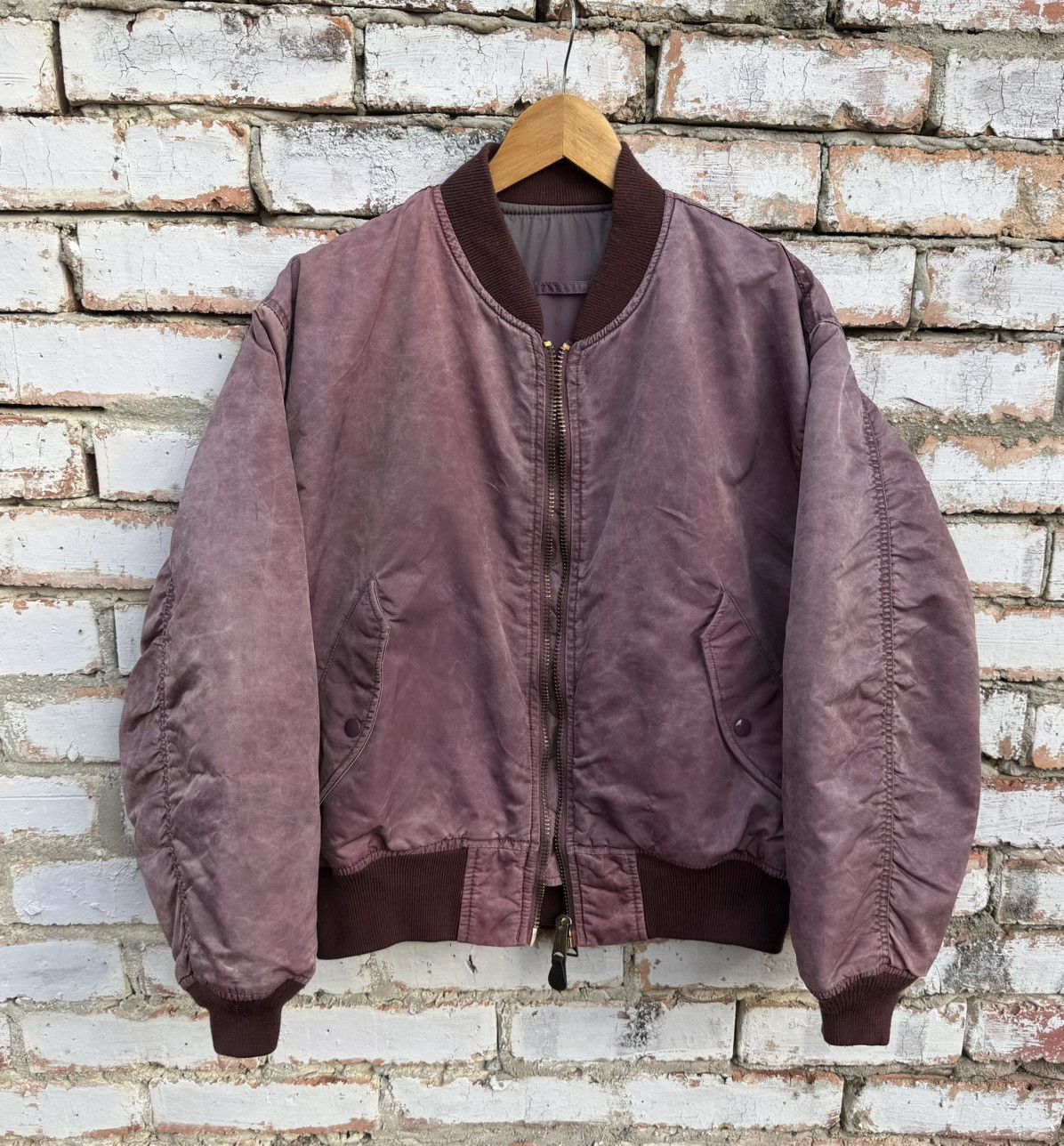 Vintage Vintage Sun Faded Ma-1 Bomber Jacket By Bobson Size US M / EU 48-50 / 2 - 6 Thumbnail
