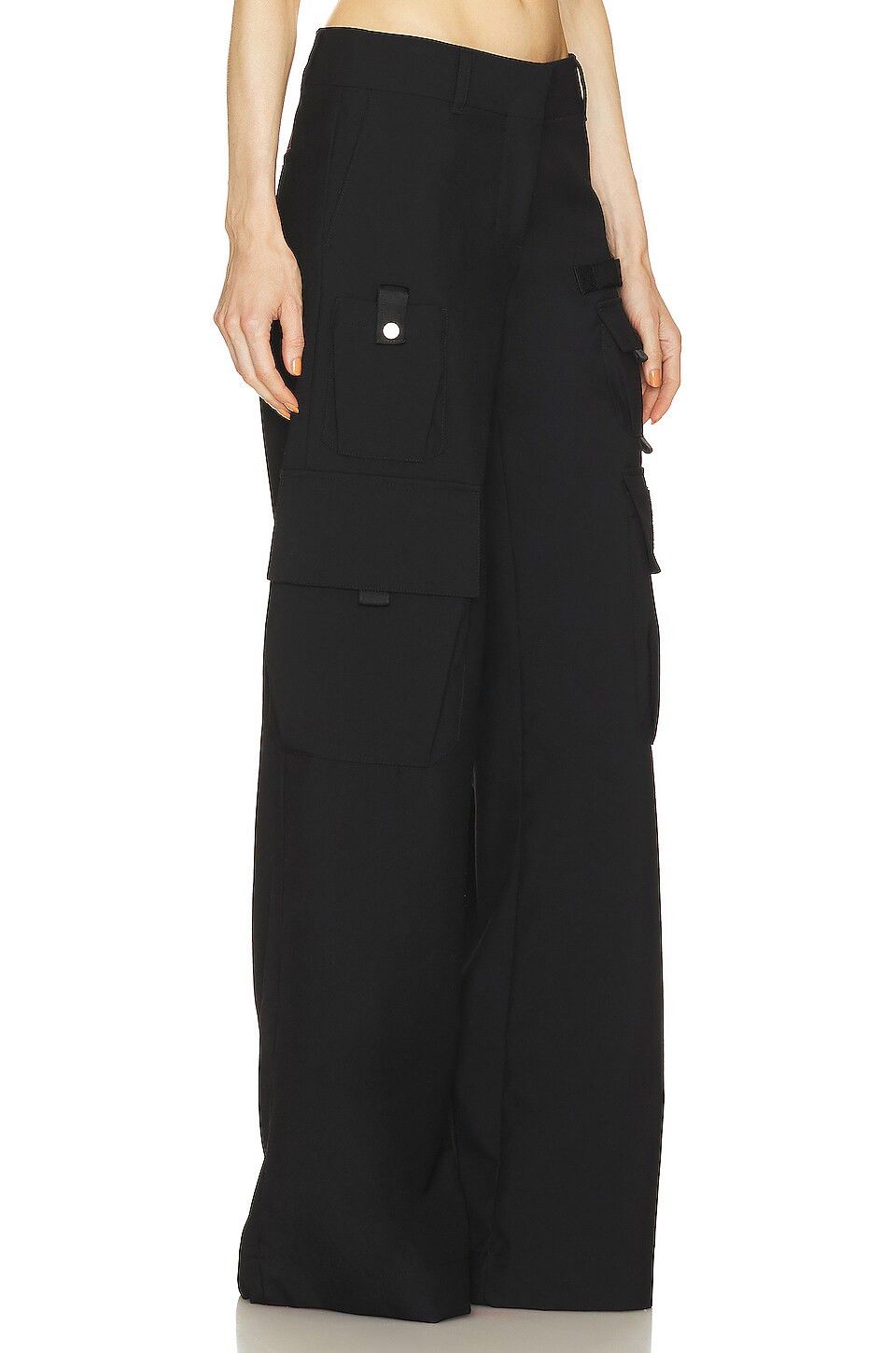 Off-White o1y1225 Cargo Pant in Black Size 27" / US 4 / IT 40 - 2 Thumbnail