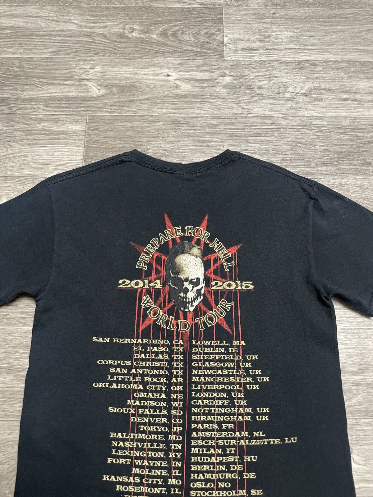 Band Tees Slipknot 2014 Prepare For Hell World Tour Rock Band T-Shirt Size US S / EU 44-46 / 1 - 14 Thumbnail