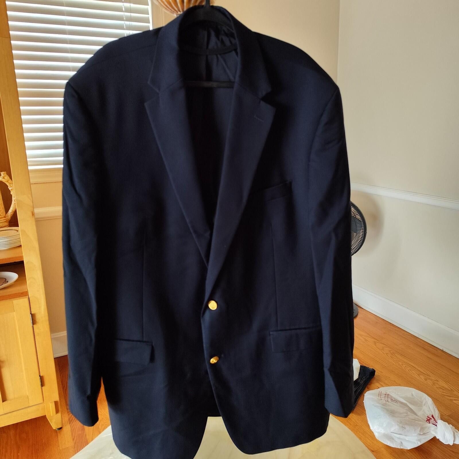 Lauren Ralph Lauren Lauren Ralph Lauren Navy Blue Blazer Gold Buttons 46L Size 46L - 2 Thumbnail
