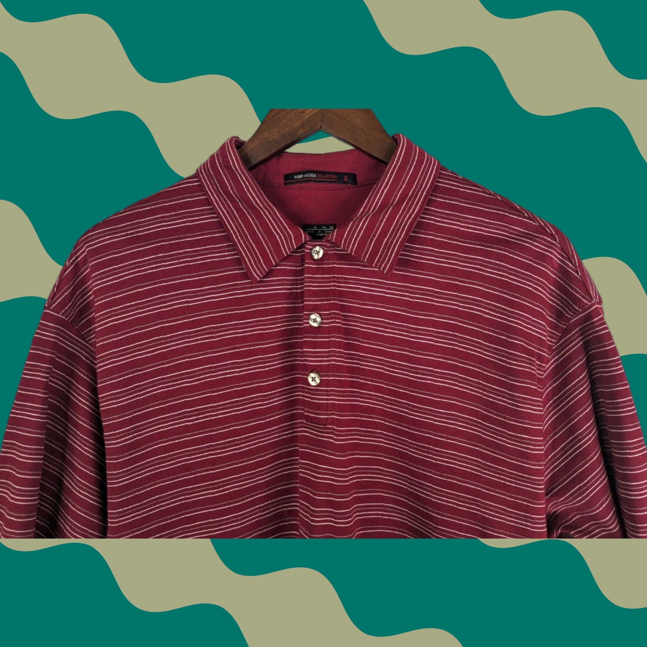 Vintage Tiger Woods Collection Polo Shirt XL Maroon Nike Fit Dry Golf Men Shirt XL Red Nike Dri-Fit Logo 267946-677 Size US XL / EU 56 / 4 - 1 Thumbnail