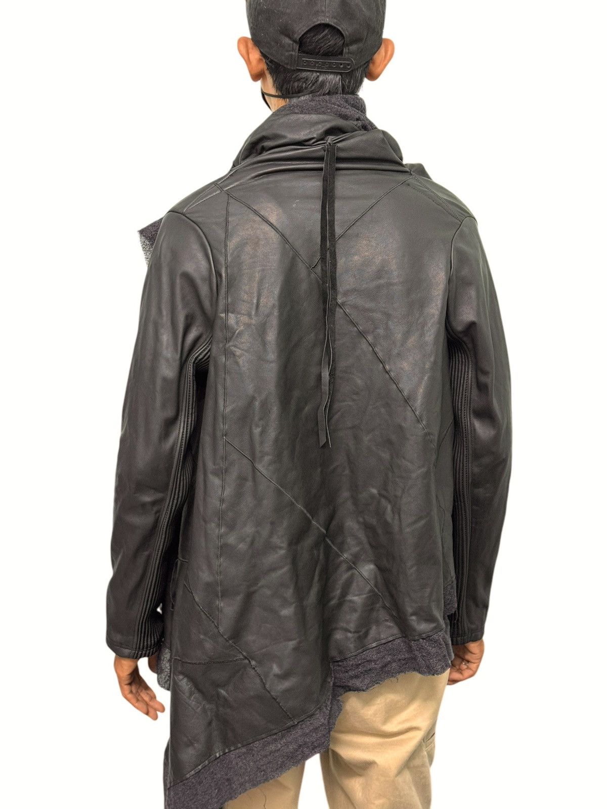If Six Was Nine Avant Garde Obelisk Leather Jacket Size US XS / EU 42 / 0 - 10 Thumbnail