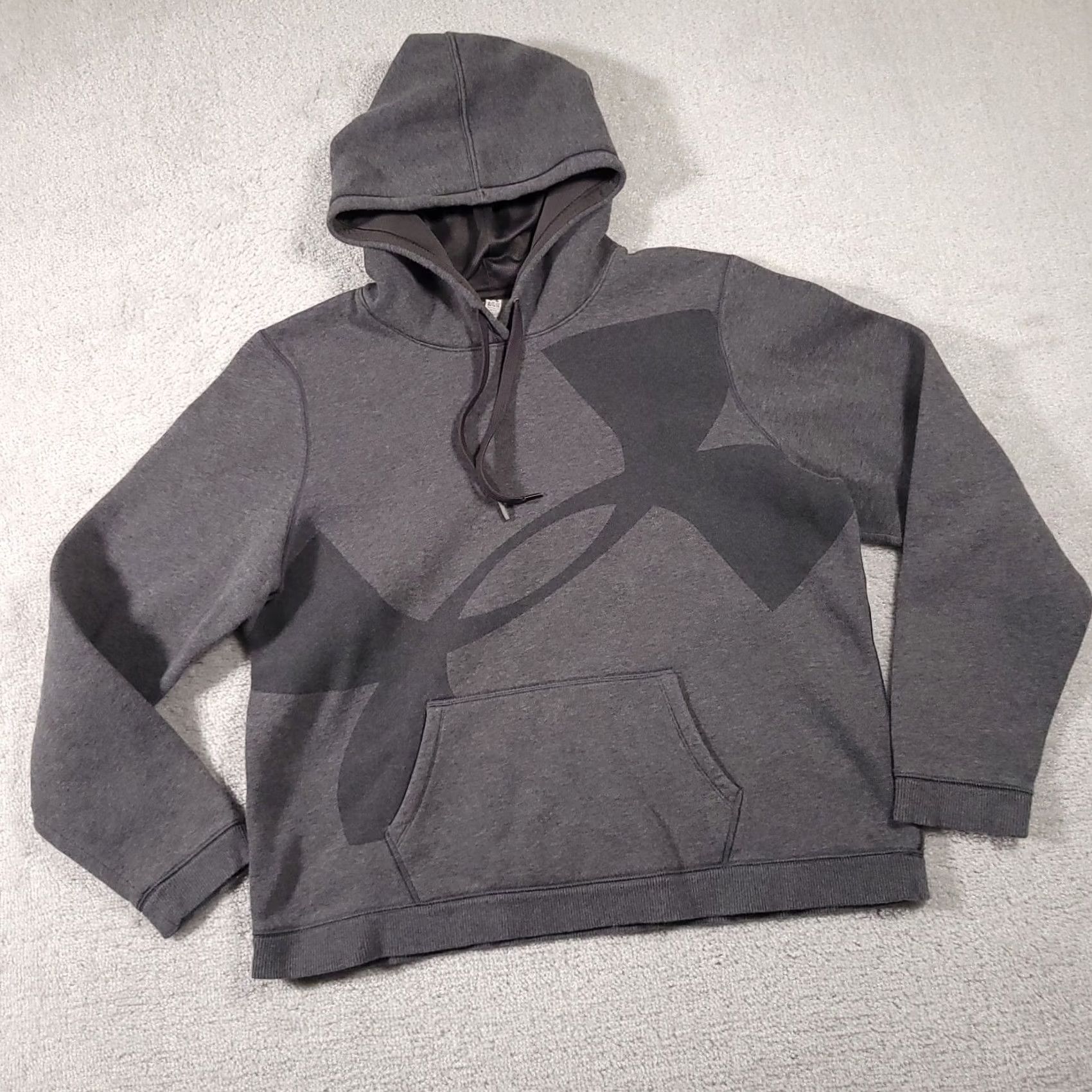 Under Armour Under Armour Hoodie Womens XL Gray Logo Pullover Semi-fitted All Seasons Gear Sweatshirt Casual Activewear Mens Womens Girls Size XL / US 12-14 / IT 48-50 - 2 Thumbnail