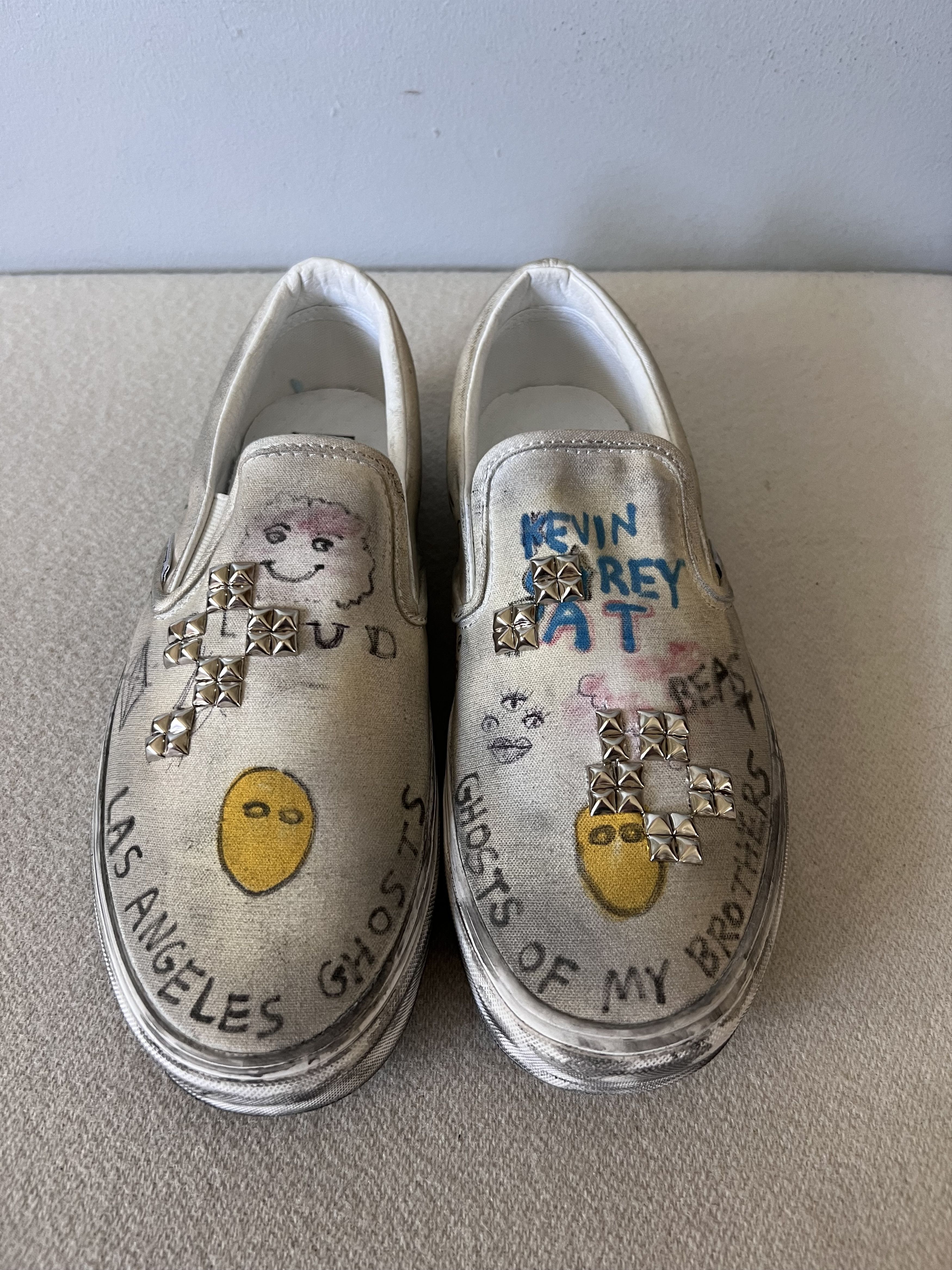 Paly Hollywood Paly Hollywood Vans Classic Slip On in White Size US 9.5 / EU 42-43 - 4 Thumbnail