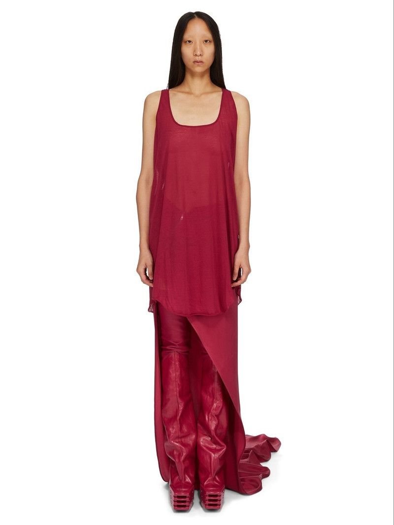 Rick Owens o1y0126 Tank Top in Garnet Size M / US 6-8 / IT 42-44 - 6 Thumbnail