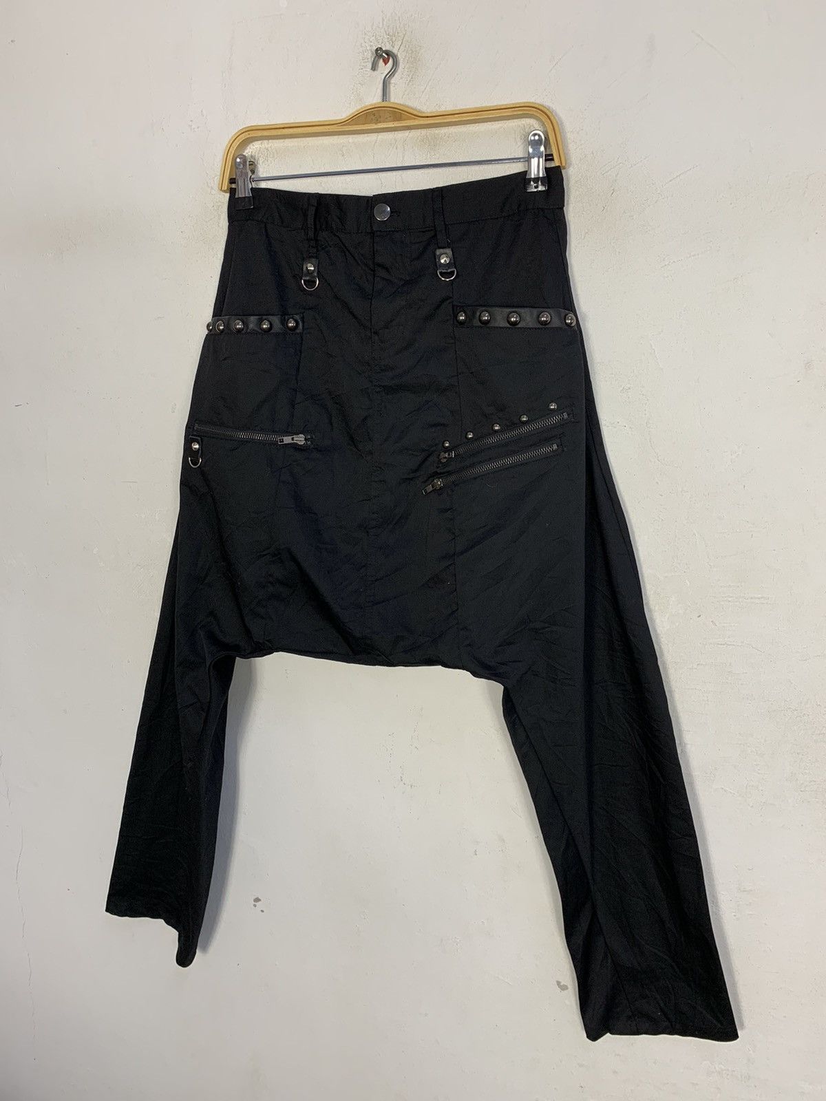 Japanese Brand × Seditionaries Hype Bondage Baggy Low Rise Multipockets Pant Cyber Punk Size US 29 - 4 Thumbnail