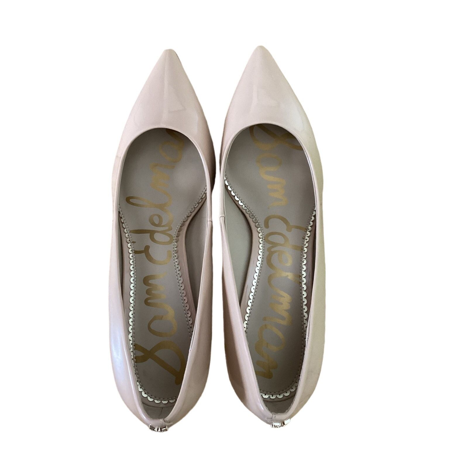 Sam Edelman NWT Sam Edelman Beige Patent Leather Pumps Kitten Heel Sz 9 Size US 9 / IT 39 - 6 Thumbnail