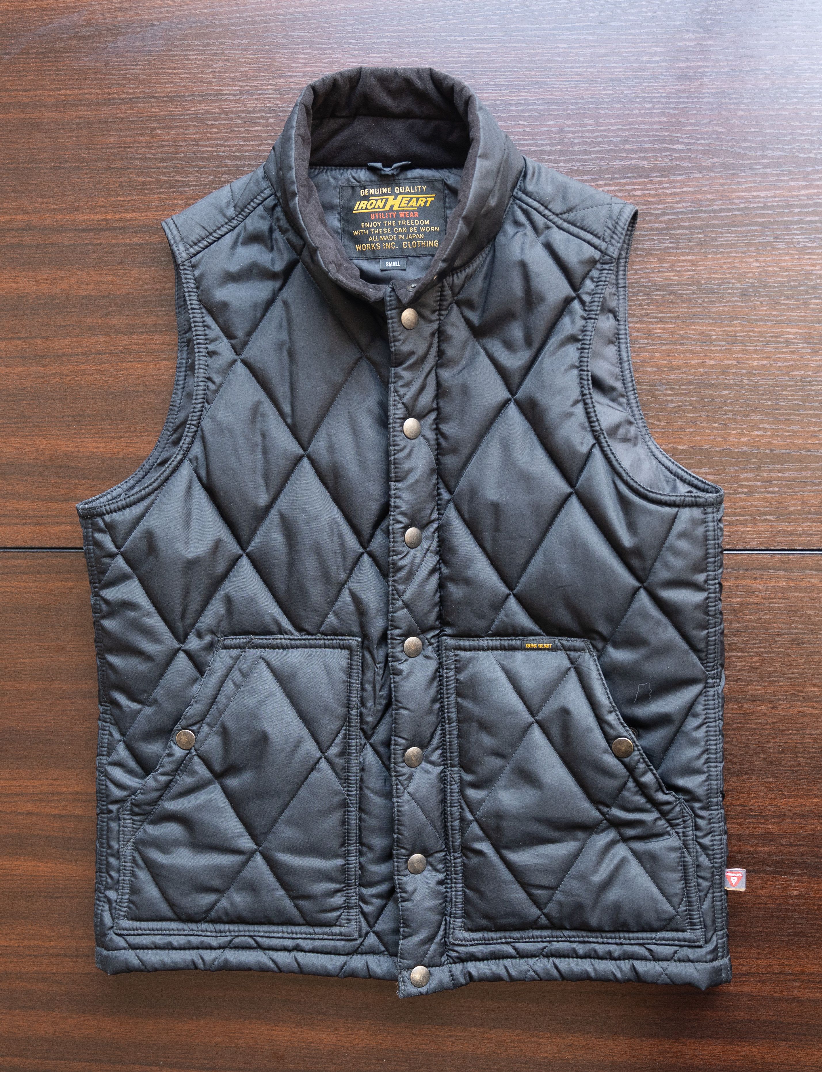 Iron Heart Iron Heart IHV-44-BLK Primaloft Gold Quilted Vest Black ...