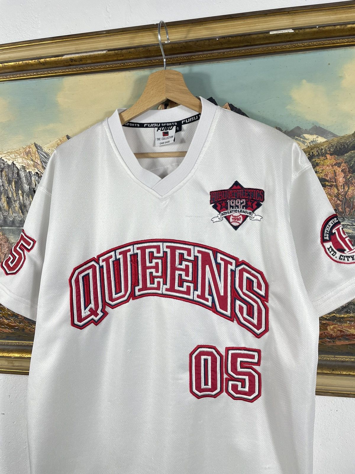 Fubu × Vintage White Retro 00s Fubu T shirt Tee Jersey Skate Baggy Loose Size US M / EU 48-50 / 2 - 4 Thumbnail