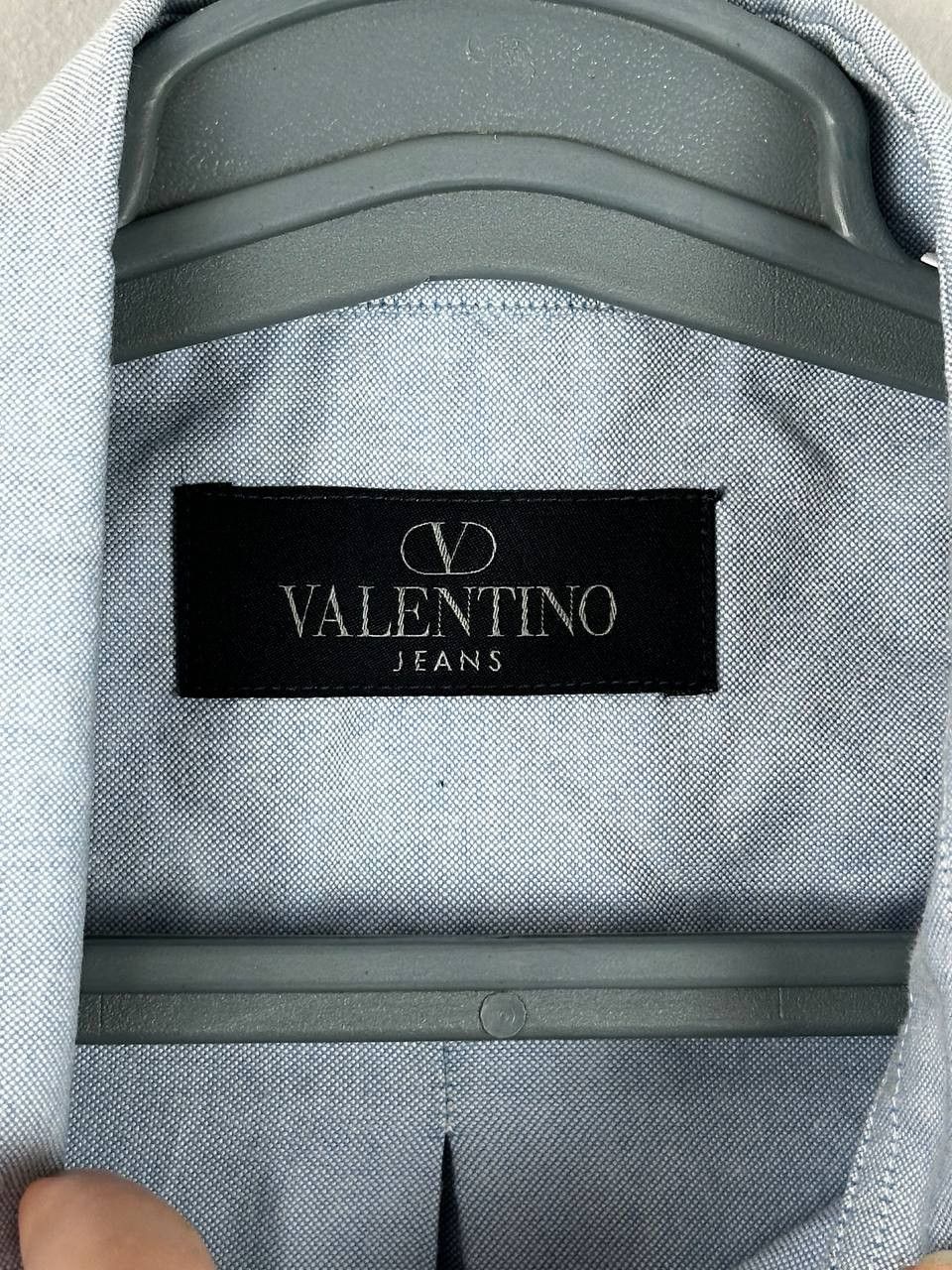 Valentino Valentino Jeans Oxford Blue Luxury Vintage Shirt Size US XL / EU 56 / 4 - 5 Thumbnail