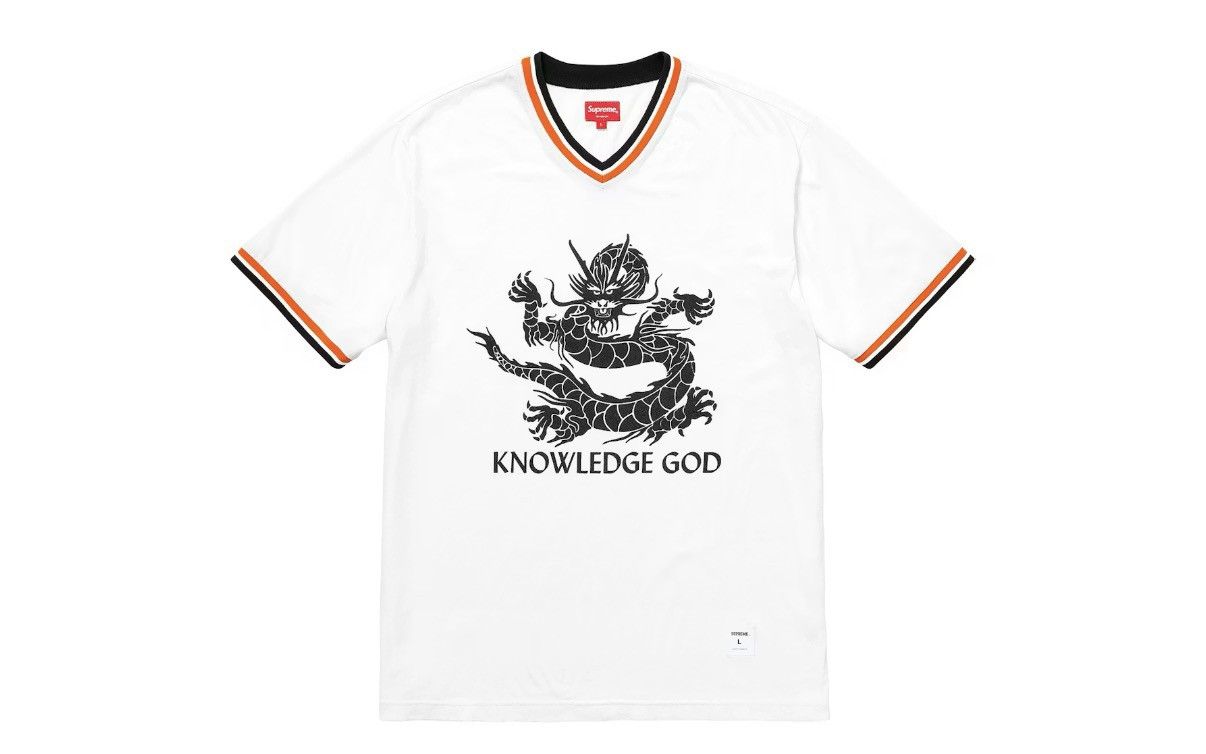 Supreme Supreme Knowledge God Practice Jersey White Size US XL / EU 56 / 4 - 1 Thumbnail