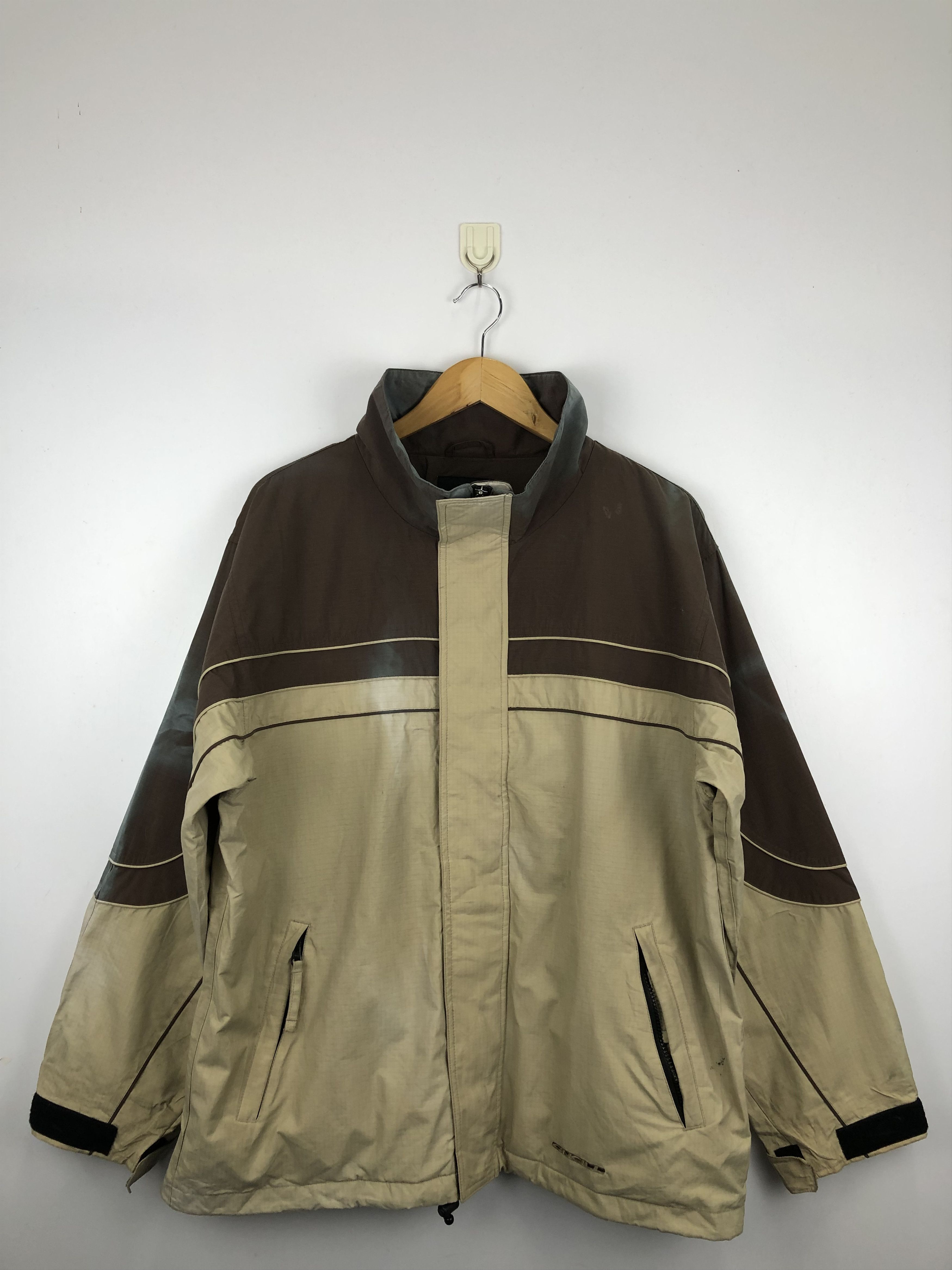 O'Neill Vintage 90s Oneill Zipper Jacket Striped Windbreaker J0775 Size US M / EU 48-50 / 2 - 1 Thumbnail