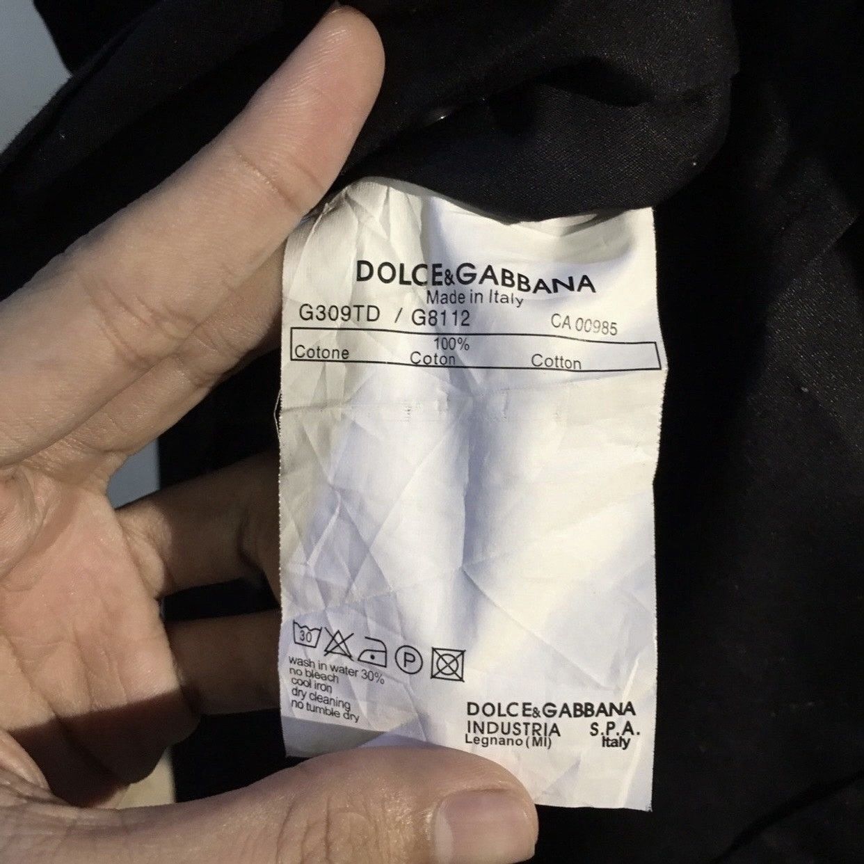 Dolce & Gabbana Dolce & Gabbana Black Long Sleeve Utility Shirt Size US M / EU 48-50 / 2 - 5 Thumbnail
