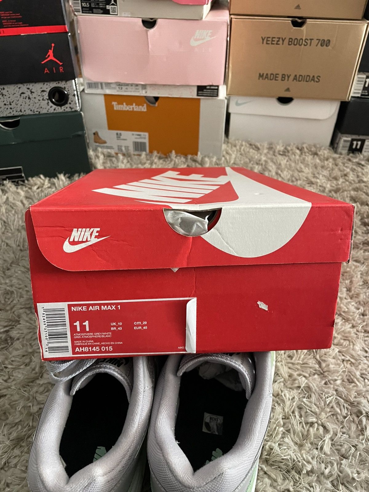 Nike Nike Air Max 1 Atmosphere Grey Fresh Mint Size US 11 / EU 44 - 12 Thumbnail