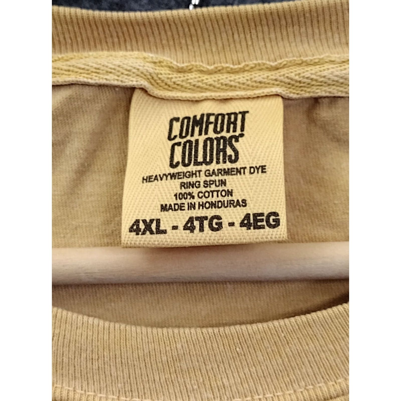 Comfort Colors Comfort Colors 100% Cotton Men's Mustard Short Sleeve Tee Shirt Heavyweight Crew Neck T-Shirt 4XL Size US XXL / EU 58 / 5 - 6 Thumbnail