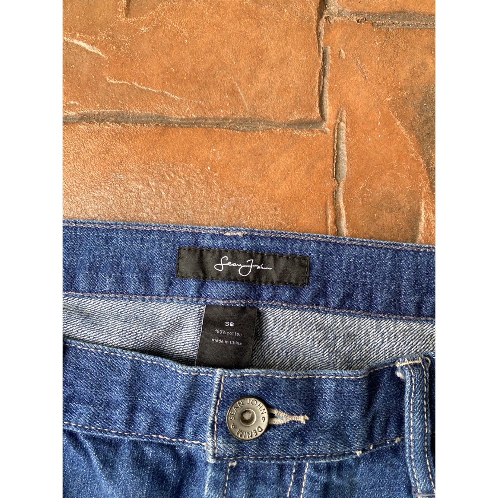 Sean John VINTAGE Sean John Baggy Jeans Men’s 38 Hip Hop Wide-Leg Denim 5-Pocket Logo Embroidered Black 90s Grunge Style Mens Size US 38 / EU 54 - 3 Thumbnail