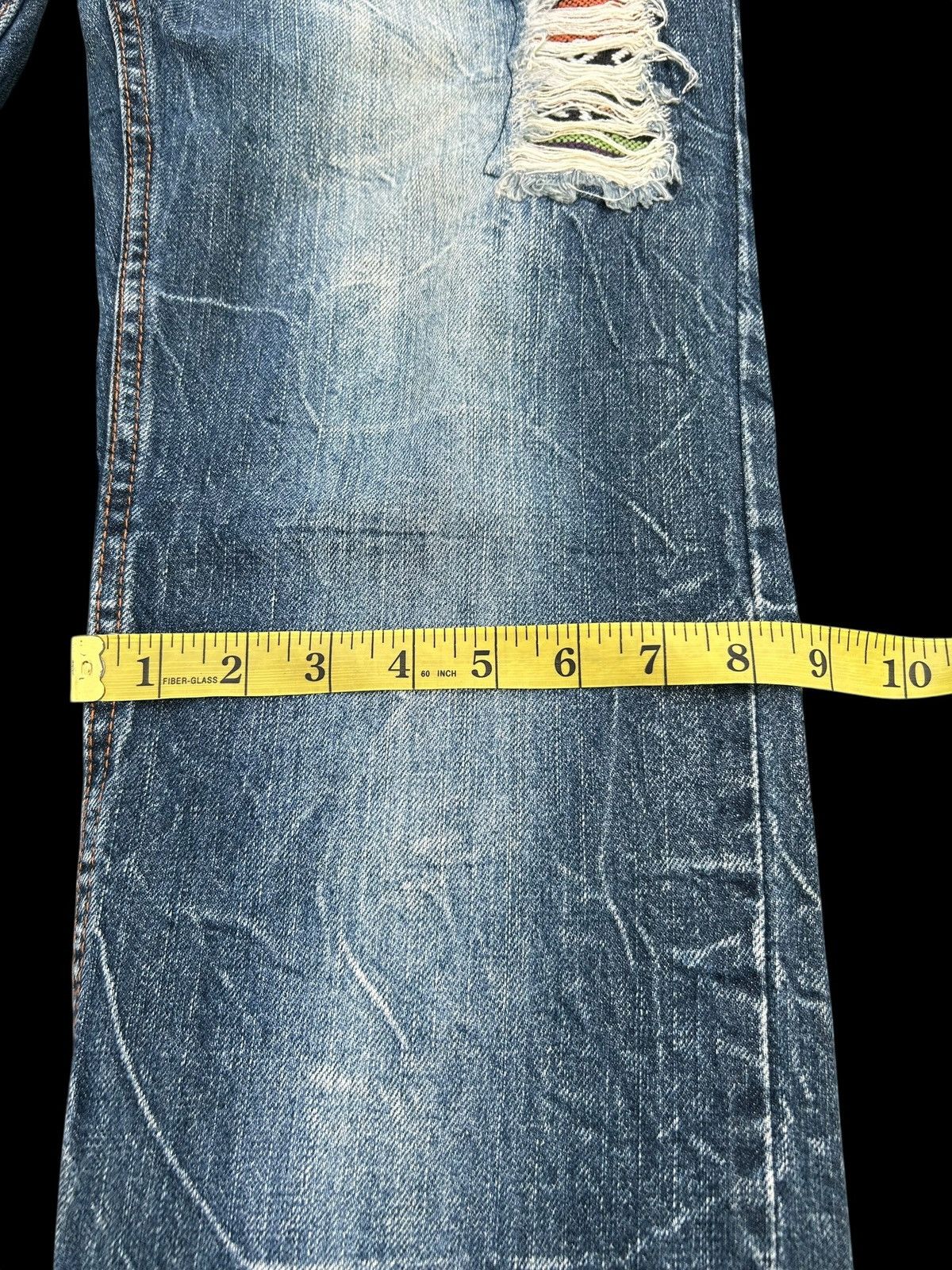 Japanese Brand × Kapital × Vintage Japanese Nylaus Distressed Punk Vintage Denim Jeans Size US 33 - 24 Thumbnail