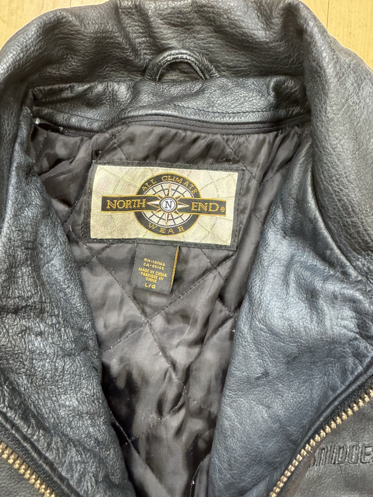 Vintage Vintage Leather Bomber Jacket Racing Moto Schott Style 90s Size US L / EU 52-54 / 3 - 9 Thumbnail