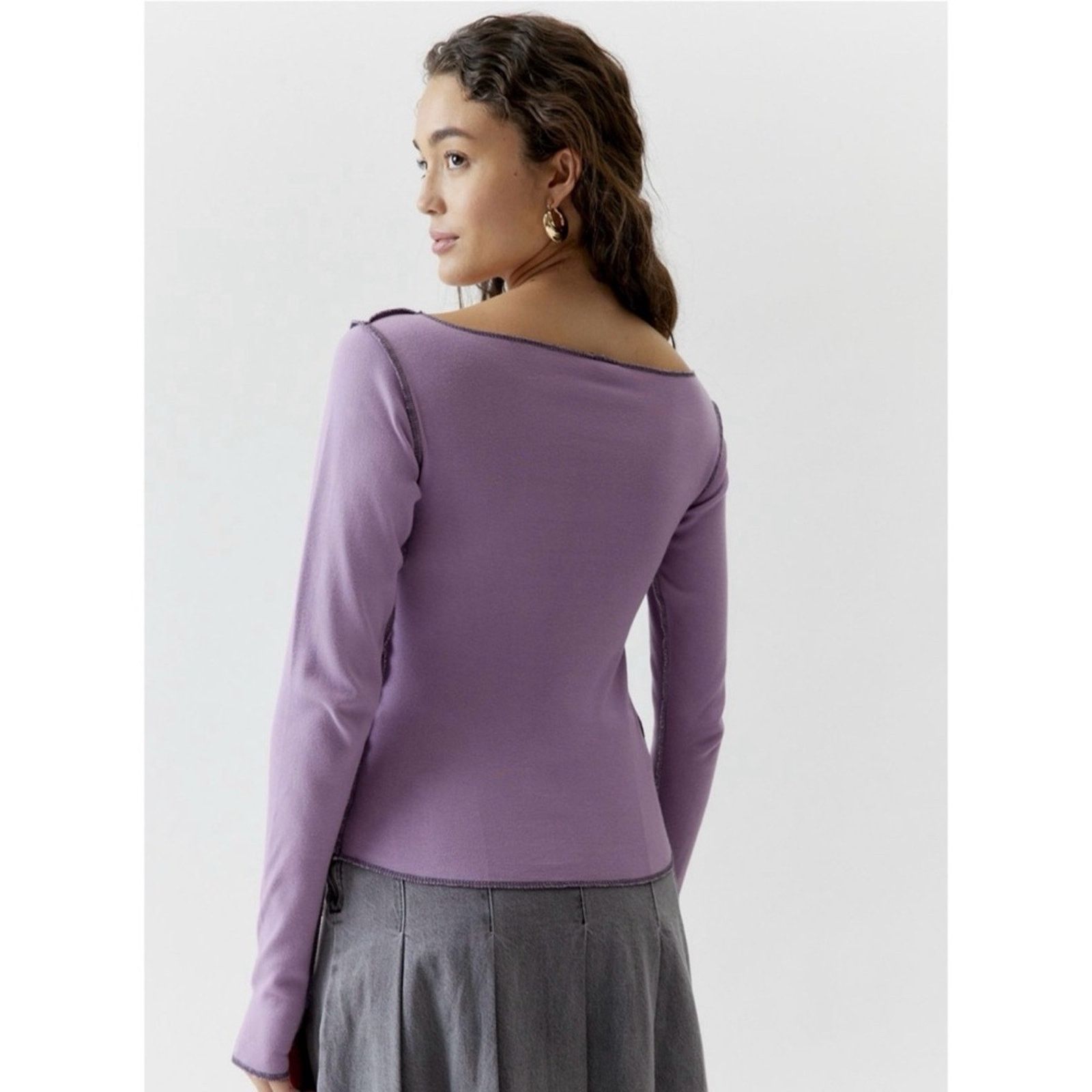 Urban Outfitters Urban Outfitters Corset Photo-Real Long Sleeve Tee Size S / US 4 / IT 40 - 16 Thumbnail