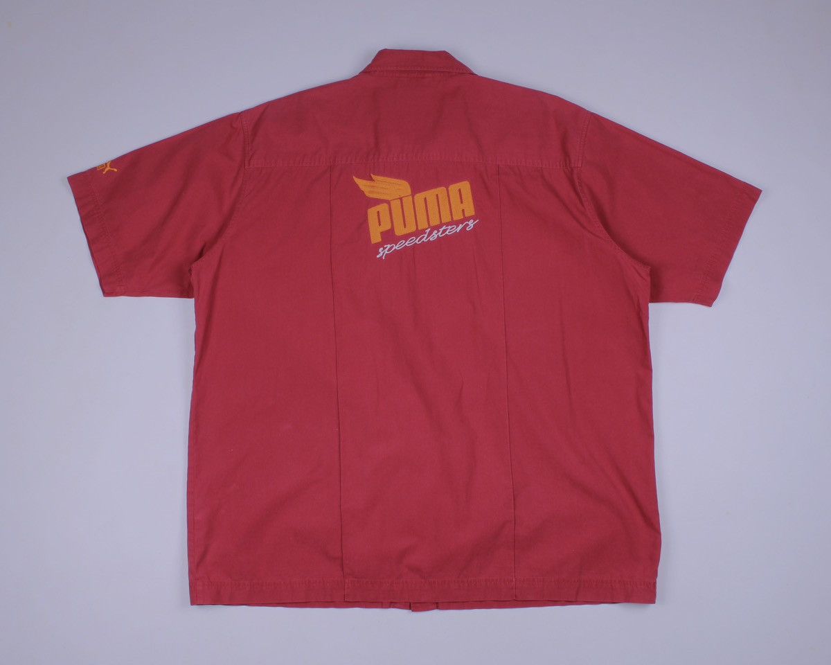 Puma × Vintage PUMA Speedsters Vintage Red Short Sleeve Shirt Size US XL / EU 56 / 4 - 6 Thumbnail