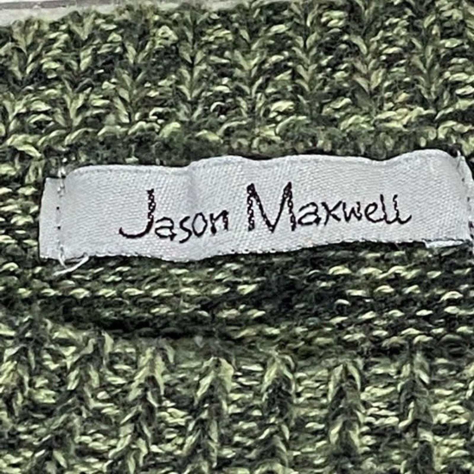 Other Jason Maxwell Green Cable Knit Short Sleeve Sweater 2X Size XXL / US 16-18 / IT 52-54 - 2 Thumbnail