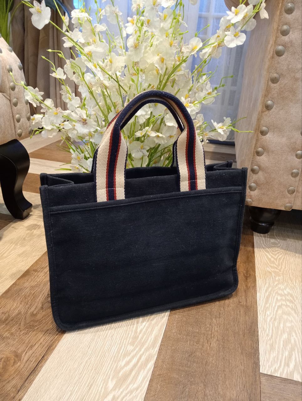 agnes b. AGNES B. VOYAGE TOTE BAG - BLACK Size ONE SIZE - 5 Thumbnail