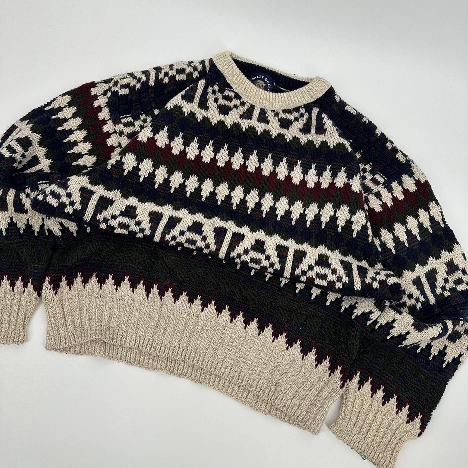 Coogi 90s knit grandpa sweater Size US L / EU 52-54 / 3 - 2 Preview