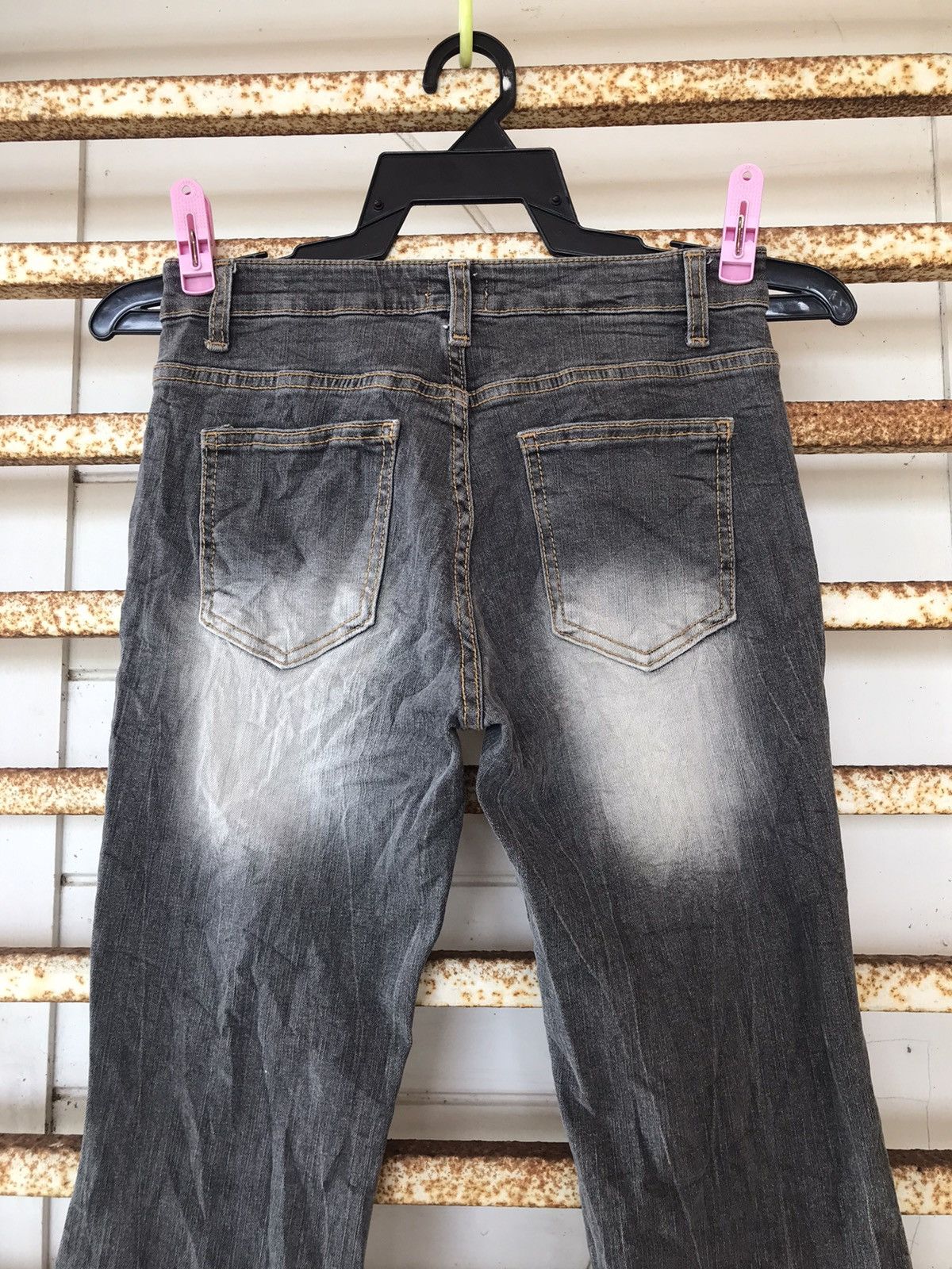 If Six Was Nine × Japanese Brand Vintage Japanese Flare JJIM Jeans Black Size 26" / US 2 / IT 38 - 3 Thumbnail