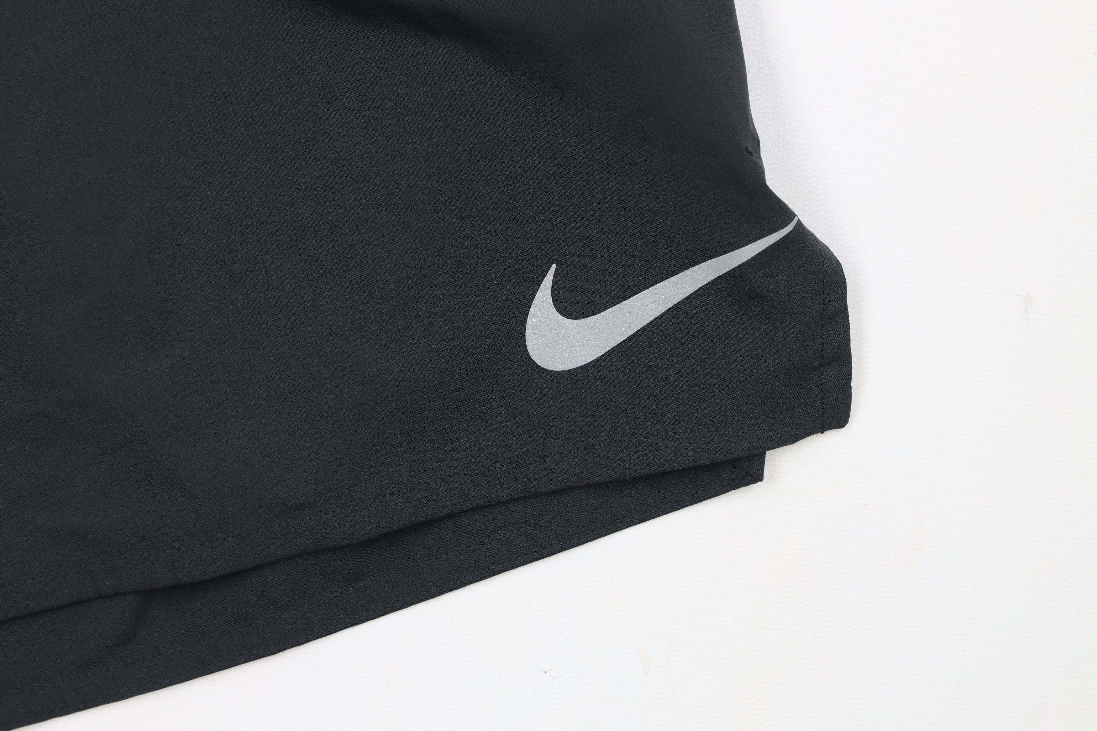 Nike × Vintage Nike Reflective Lined Running Jogging Gym Shorts Black Size US 36 / EU 52 - 5 Thumbnail