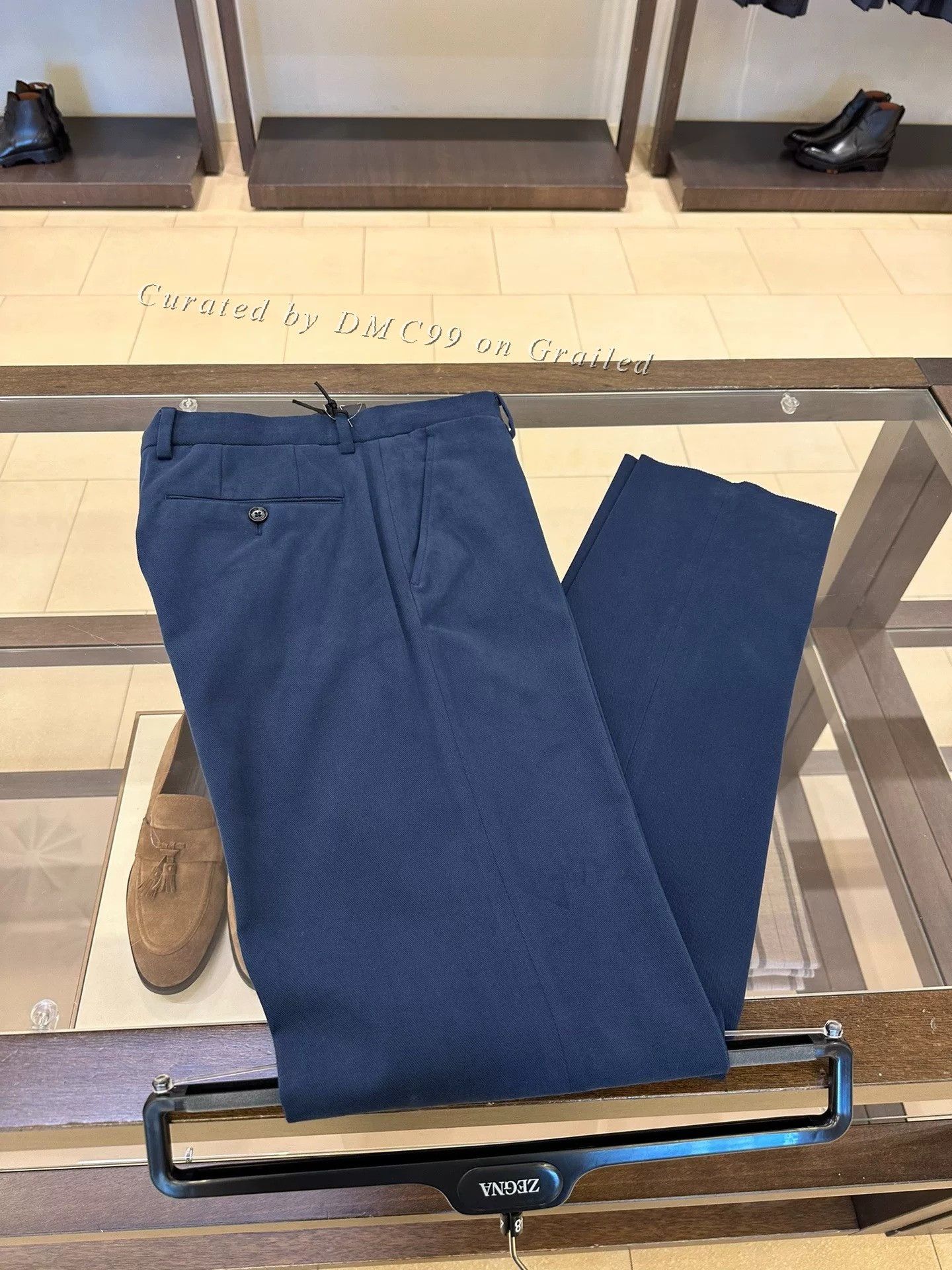 Ermenegildo Zegna Zegna Men's Blue Casual Pants Size US 34 / EU 50 - 1 Thumbnail