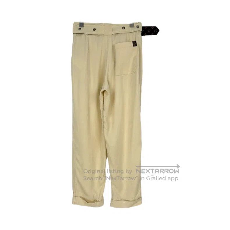 Louis Vuitton Louis Vuitton Beige presbyopic leather-label belted trouse Size US 38 / EU 54 - 1 Thumbnail