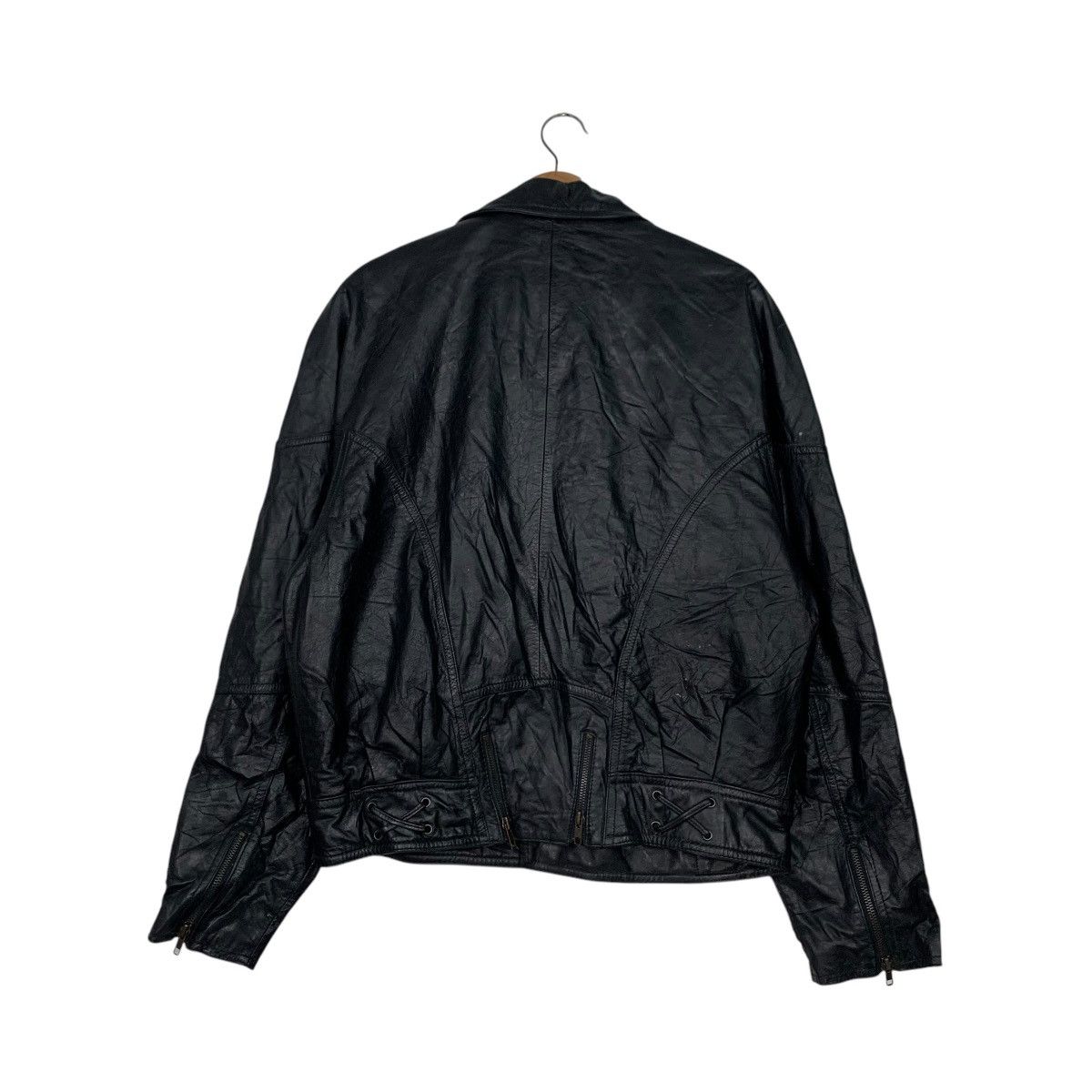 Leather Vintage 90's BYRNES & BAKER Leather Jacket #2510-C113 Size US M / EU 48-50 / 2 - 7 Thumbnail