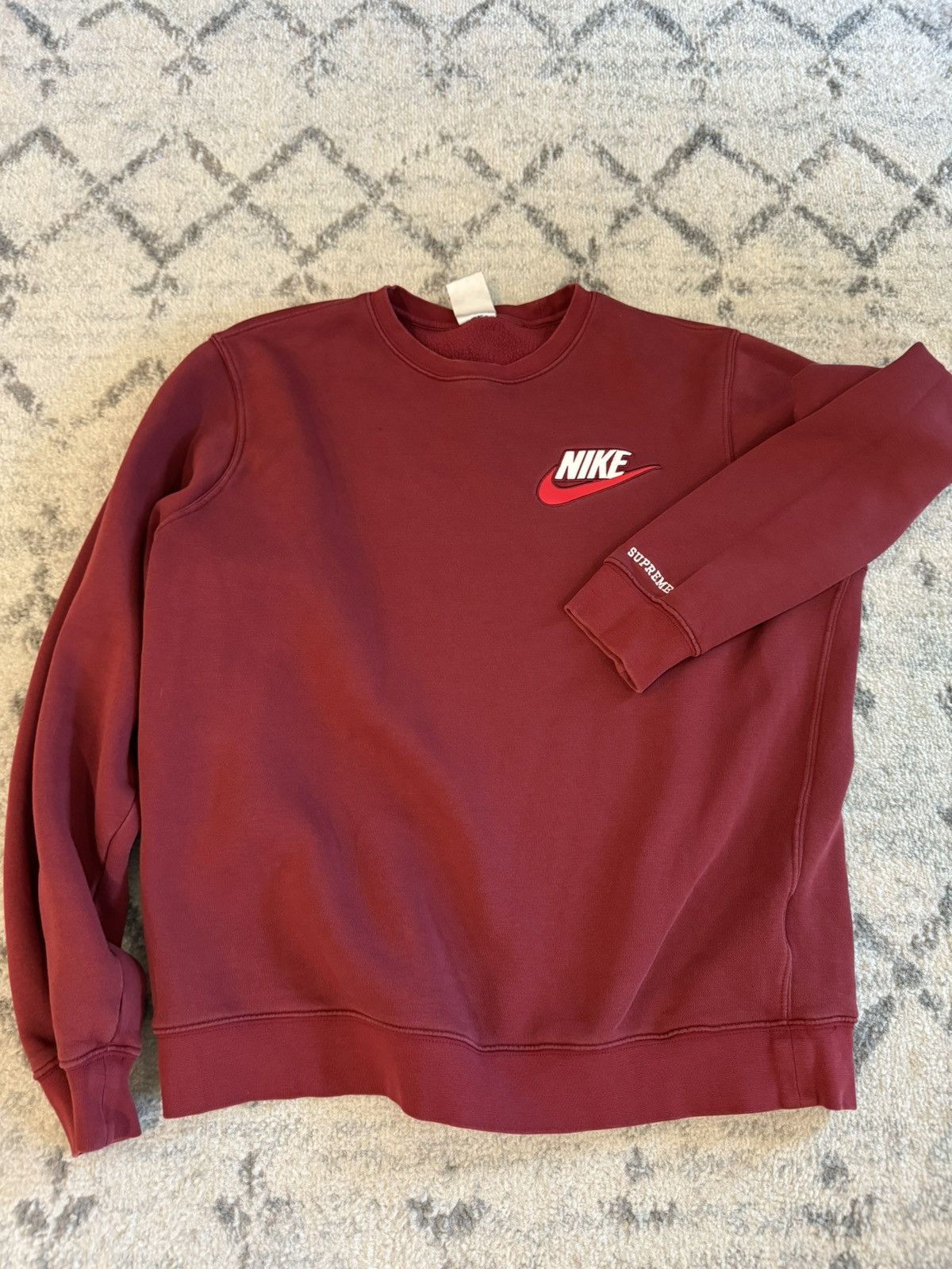 Nike × Supreme Nike x Supreme FW18 Crewneck Size US M / EU 48-50 / 2 - 2 Thumbnail