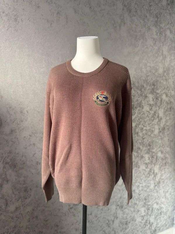 Burberry Burberry Brown Green Wool Long Sleeve Sweater Size M / US 6-8 / IT 42-44 - 1 Thumbnail