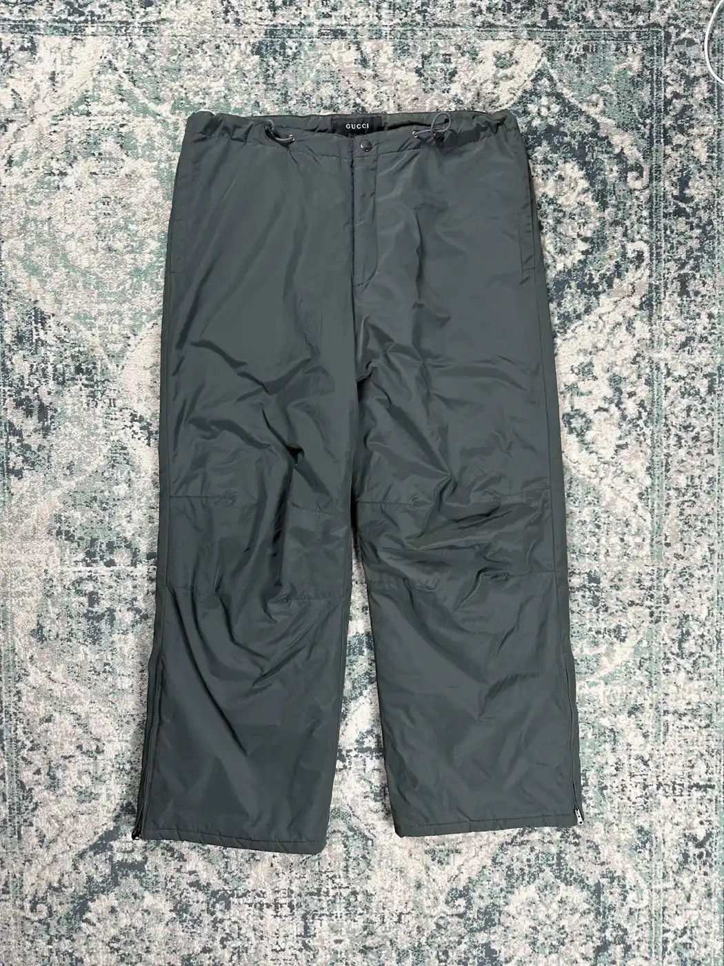 image of Gucci Tom Ford Era Nylon Ski Pants in Khaki, Men's (Size 36)