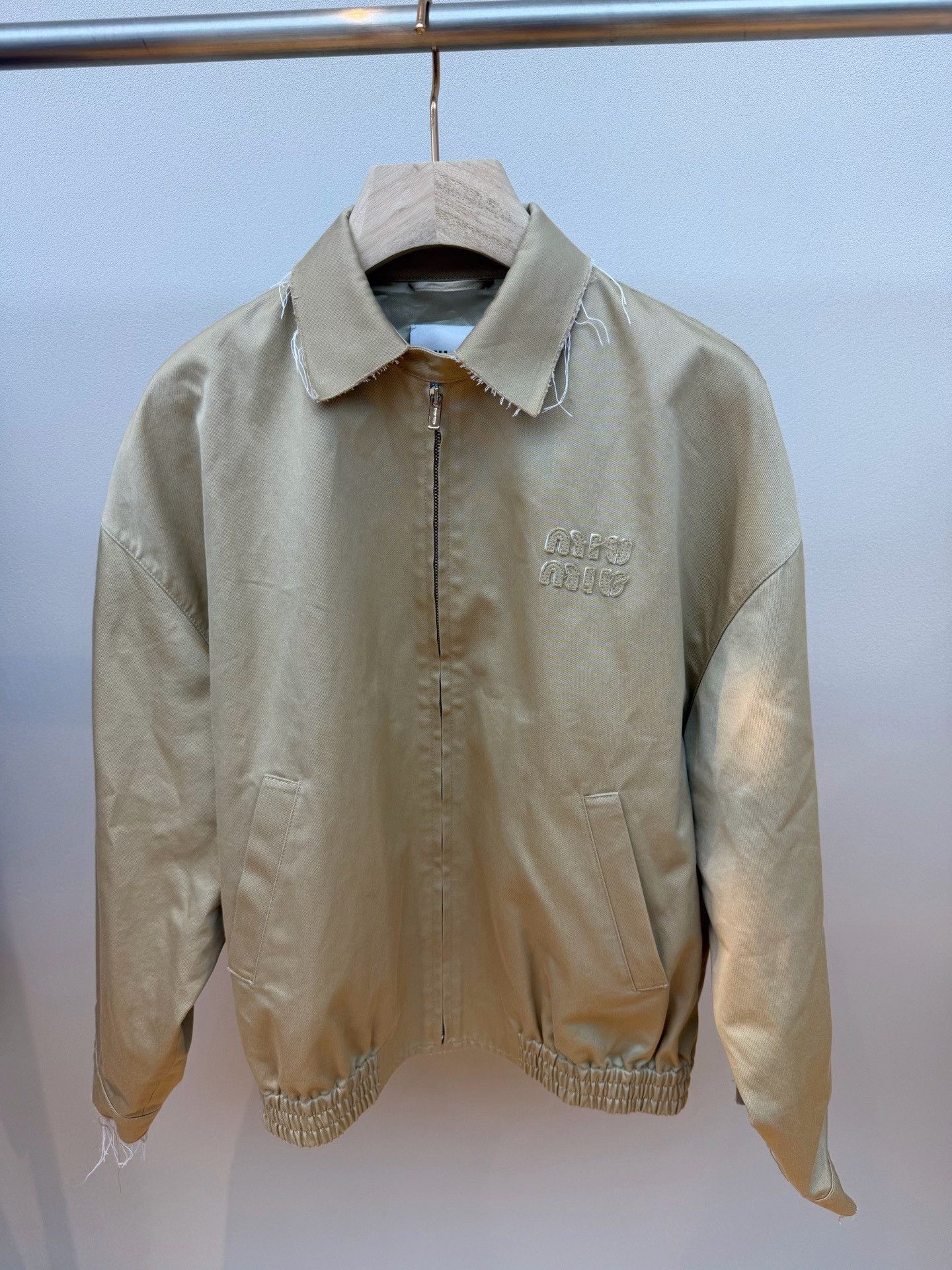 Miu Miu Miumiu SS22 Letter Jacquard Zip Jacket Size XS / US 0-2 / IT 36-38 - 1 Thumbnail
