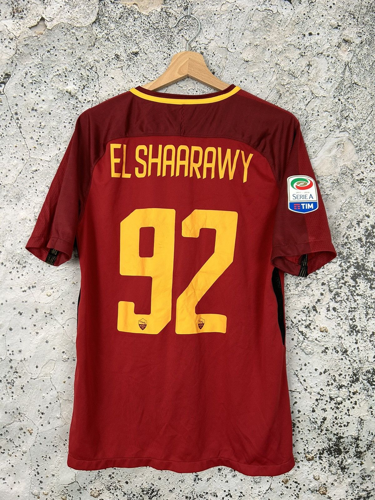 Nike AS Roma El Shaarawy Soccer Jersey Nike Football Rare Size US M / EU 48-50 / 2 - 1 Thumbnail