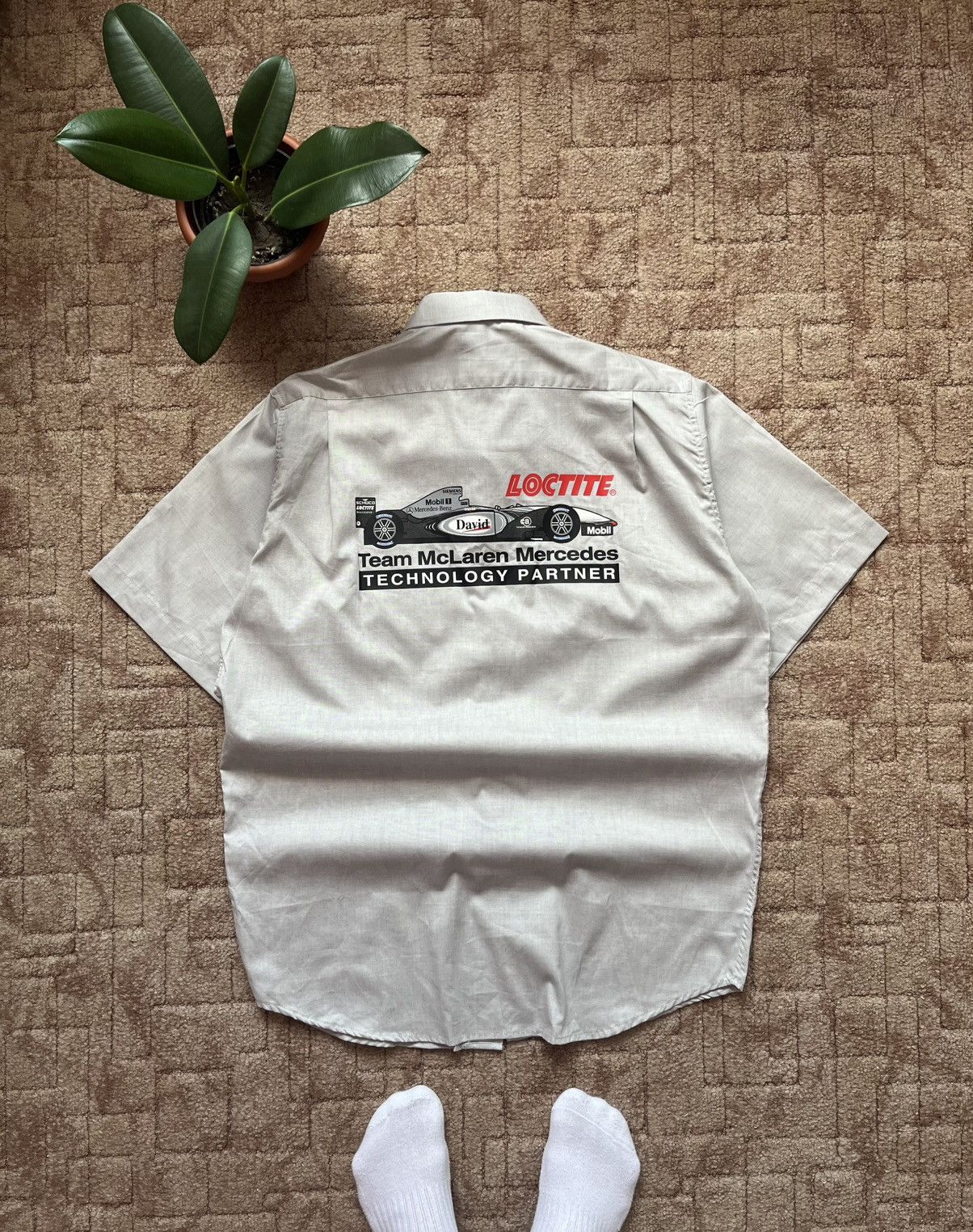 Mercedes-Benz Vintage Loctite Mercedes-Benz Mclaren Racing Gray New Shirt Size US XL / EU 56 / 4 - 1 Thumbnail