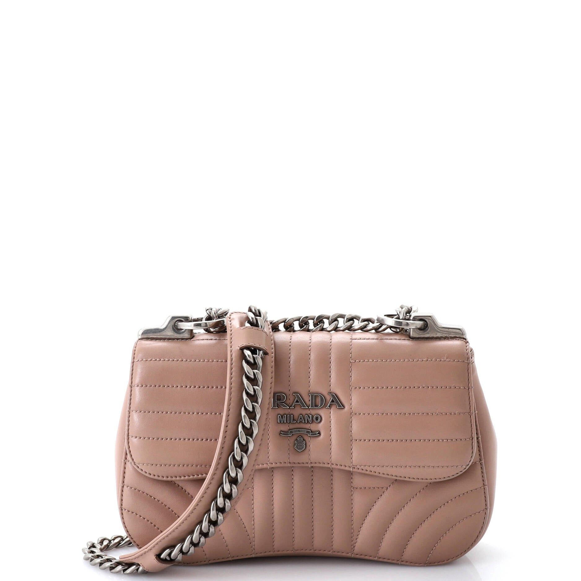 Prada Curved Flap Chain Shoulder Bag Size ONE SIZE - 1 Thumbnail