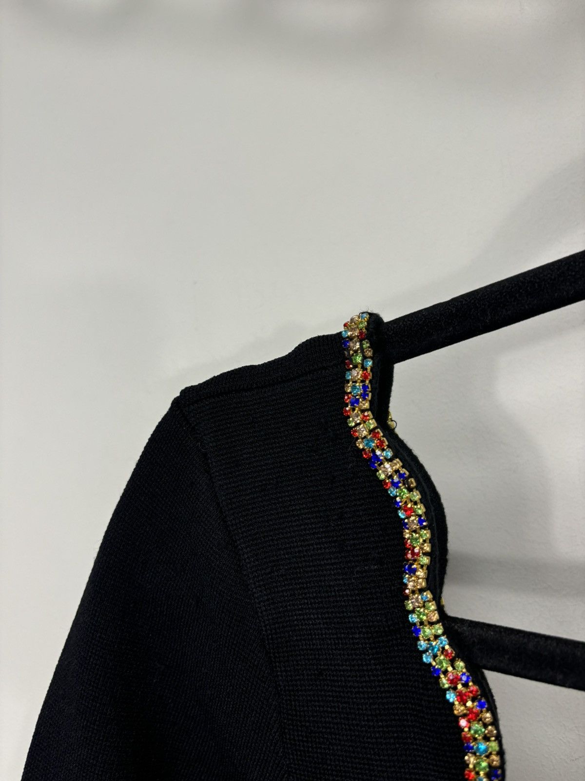 Sandro Sandro NWT Crystal Trims Black Long Sleeve Flared Dress Size M / US 6-8 / IT 42-44 - 19 Thumbnail