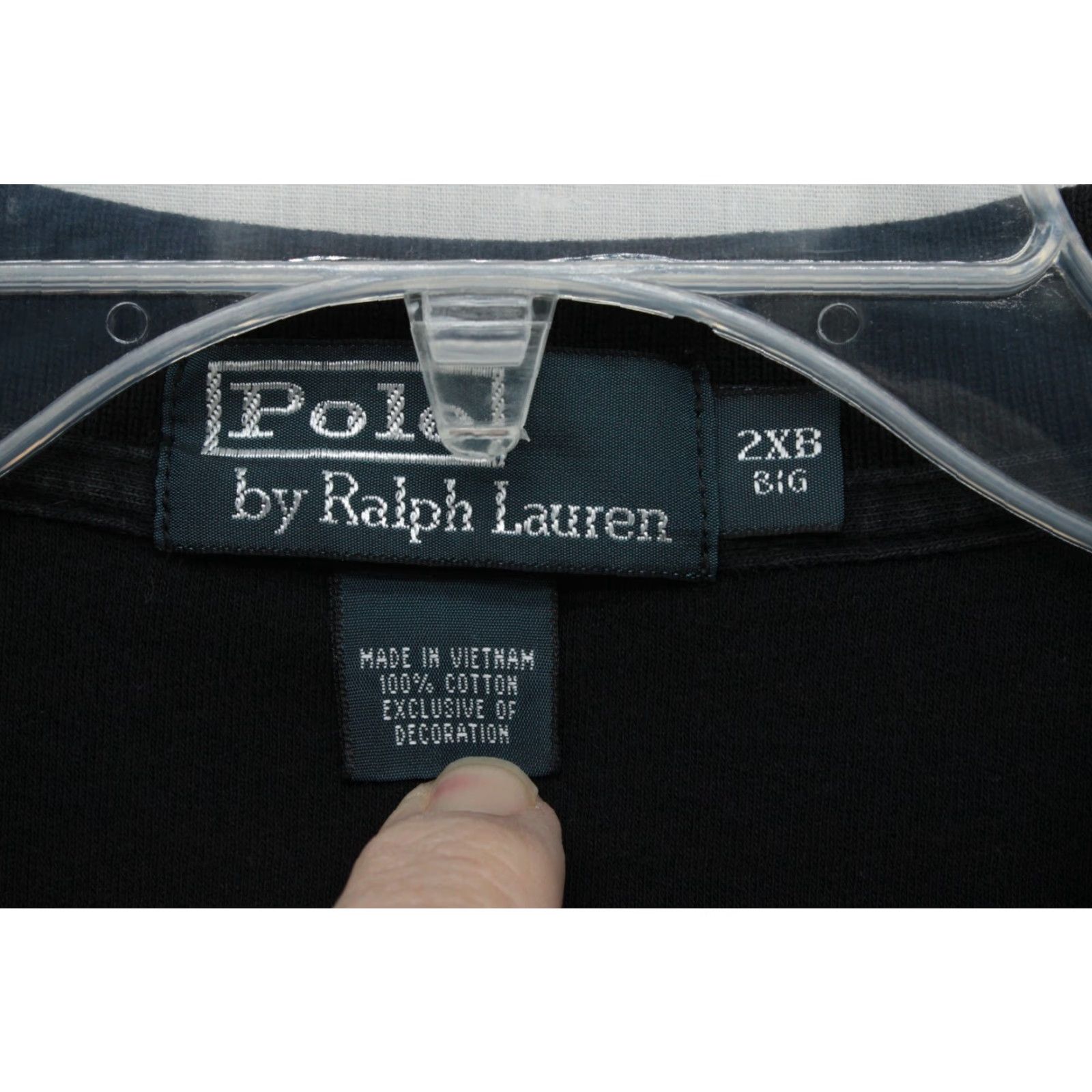 Ralph Lauren VINTAGE Polo Ralph Lauren Polo Shirt Big 2XB Black Red Pony Men’s Polo Shirt Casual Office Preppy Logo 54 Chest Mens Size US XXL / EU 58 / 5 - 4 Thumbnail