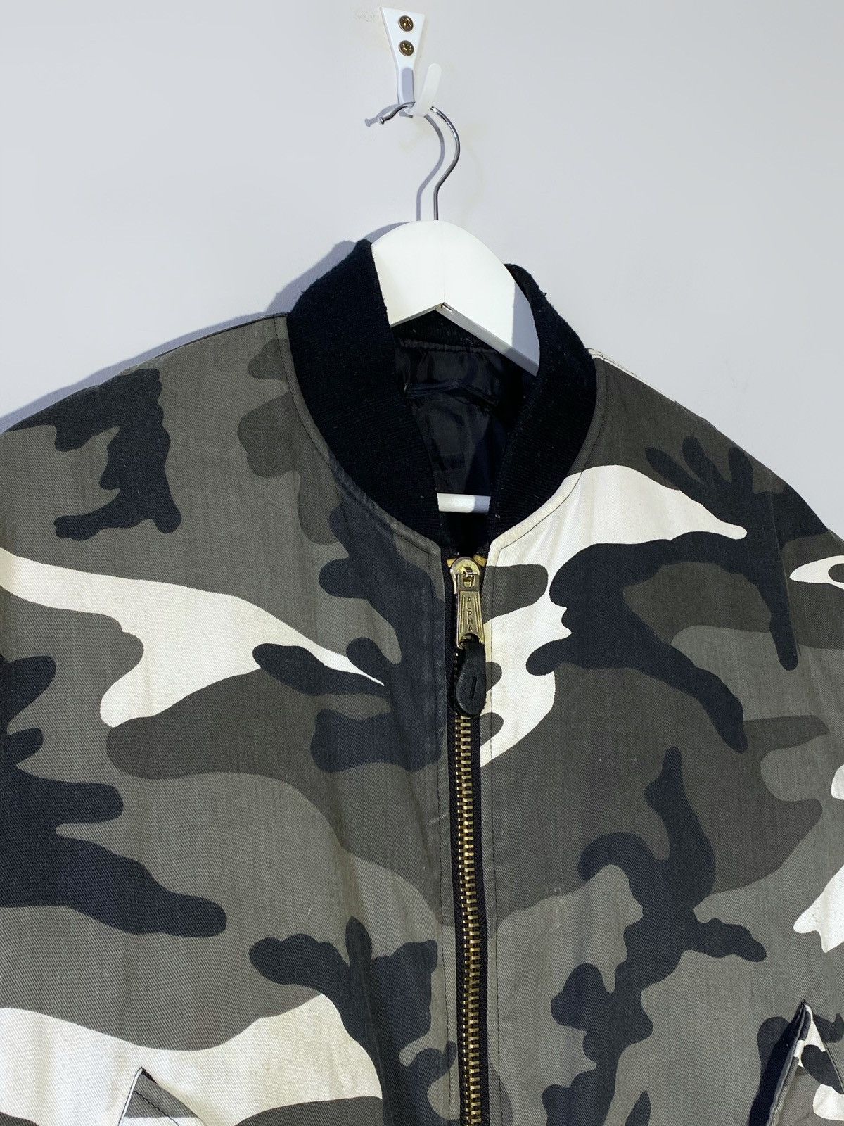 Other Vintage Army USA MA-1 Intermediate Camouflage Bomber Jacket Size US XS / EU 42 / 0 - 6 Thumbnail