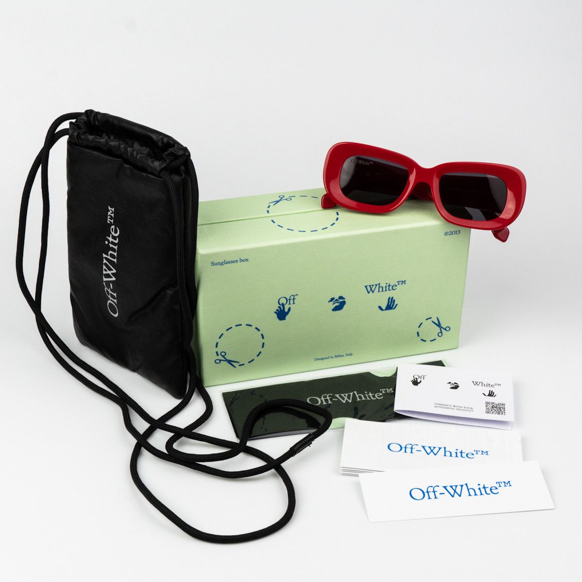 Off-White NEW Off-White CARRARA 507 Unisex Rectangular Sunglasses Size ONE SIZE - 9 Thumbnail