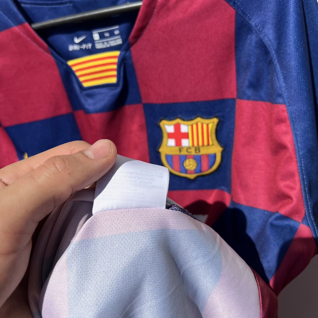 Nike Barcelona nike t shirt football soccer jersey Size US XL / EU 56 / 4 - 9 Thumbnail