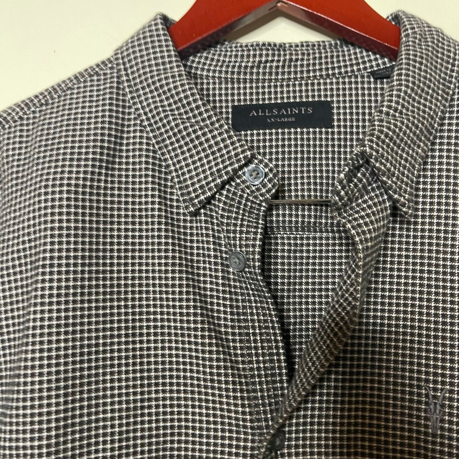 Allsaints All saints Utica better cotton flannel button down shirt XXL Size US XXL / EU 58 / 5 - 4 Thumbnail