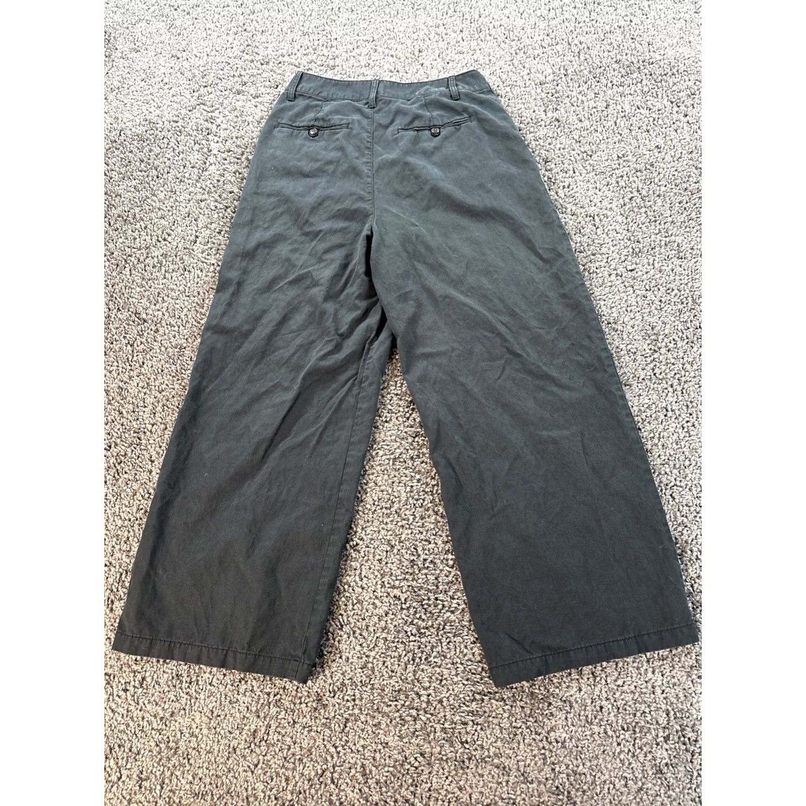 Madewell Madewell Pants Women 6 The Harlow Wide-Leg Lyocell Cotton Linen Gray Women 6 Wide Leg Pant Gray Size 28" / US 6 / IT 42 - 8 Thumbnail