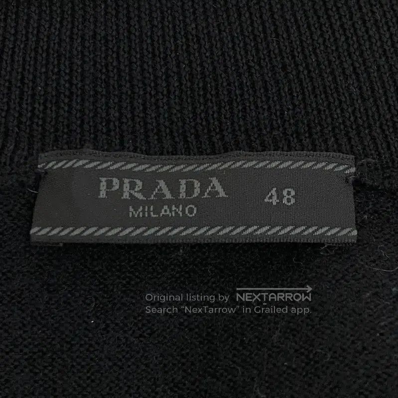 Prada Prada Men's Black Wool Zipper Jacket. Size US M / EU 48-50 / 2 - 5 Thumbnail