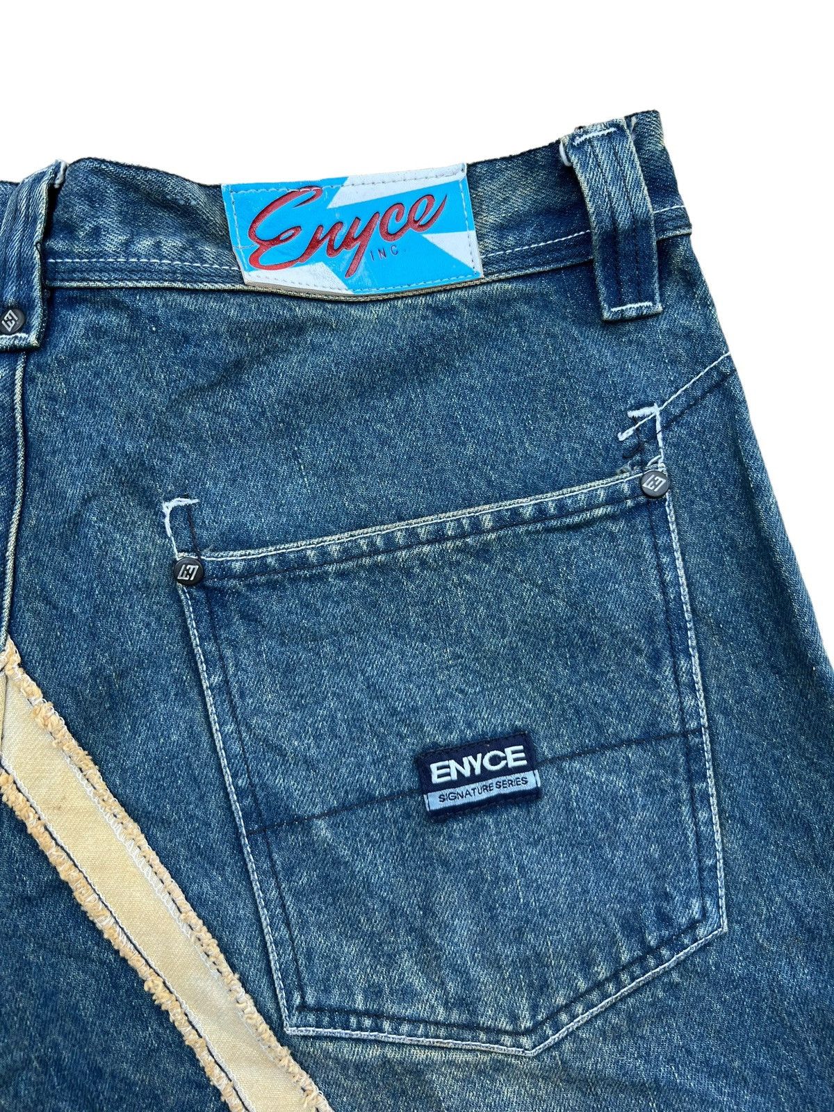 Enyce Enyce Y2K Multipocket Wide Baggy Denim Jeans 34x34 Size US 34 / EU 50 - 8 Thumbnail