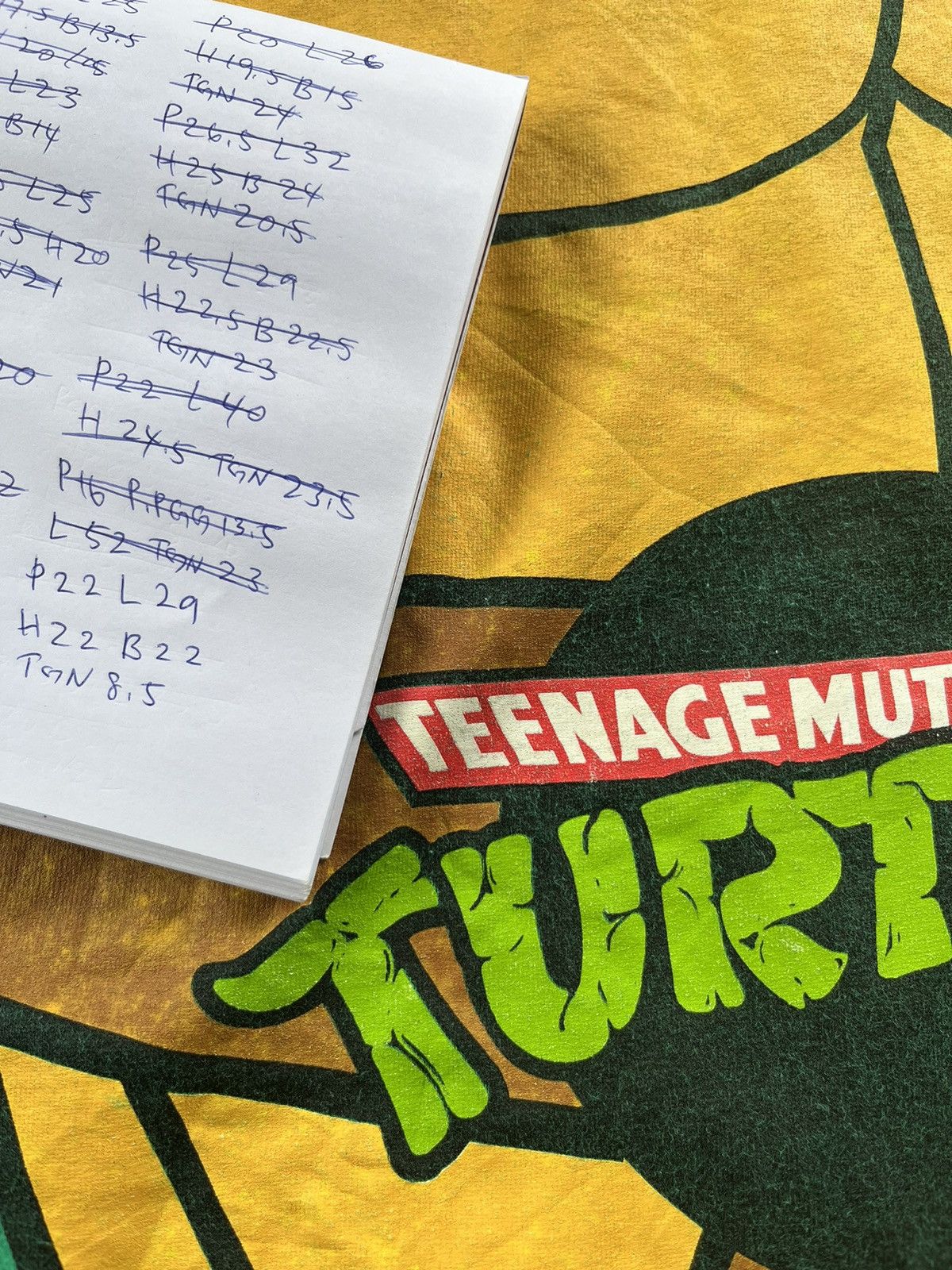 Cartoon Network × Vintage 💥RARE Vintage Ninja Turtle Teenage Mutant Mirror Print Tees Size US L / EU 52-54 / 3 - 8 Thumbnail