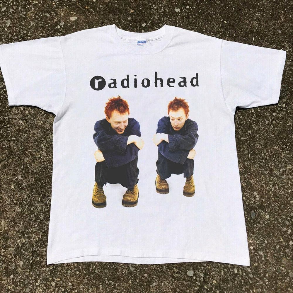 Other Radiohead Alternative Rock Band Thom Yorke White T-shirt Size US M / EU 48-50 / 2 - 1 Preview